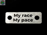My Race Pace Individual Shoelace Tag Shoe Lace Tags