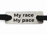 My Race Pace Individual Shoelace Tag Shoe Lace Tags