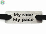 My Race Pace Individual Shoelace Tag Shoe Lace Tags
