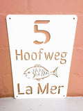 Fish Design House Sign Wall Art