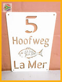 Fish Design House Sign Wall Art