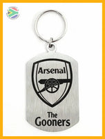 Arsenal The Gooners Crest Single Sided Laser Engraved Key Ring-Bag Tag Key Rings
