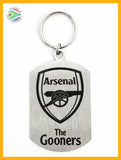 Arsenal The Gooners Crest Single Sided Laser Engraved Key Ring-Bag Tag Key Rings