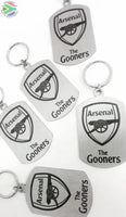 Arsenal The Gooners Crest Single Sided Laser Engraved Key Ring-Bag Tag Key Rings