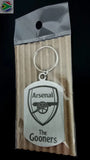 Arsenal The Gooners Crest Single Sided Laser Engraved Key Ring-Bag Tag Key Rings