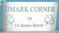 Cocker Spaniel Design House Sign Wall Art