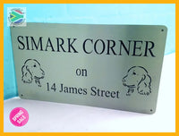 Cocker Spaniel Design House Sign Wall Art