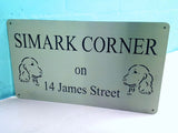 Cocker Spaniel Design House Sign Wall Art