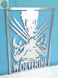 Wolverine Superhero Wall Art Large / Stainless Steel Brush Finish Art