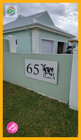 Cow Design House Sign