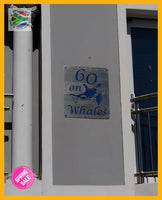 Whale Design House Sign Wall Art