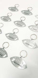 Rugby Ball Personalised Key Ring / Bag Tag