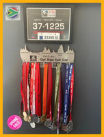 Cape Argus Cycle Tour Club 21 Plus.. 48 Tier Medal Hanger Stainless Steel Brush Finish Sports Medal