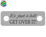It’s just a hill GET OVER IT! Individual Shoelace Tag Shoe Lace Tags