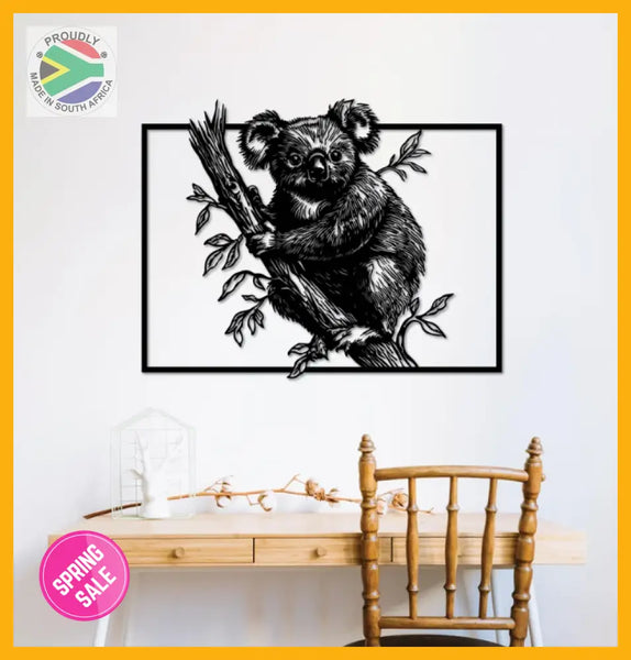 Koala Bear Design Steel Wall Art