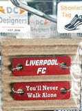 Liverpool FC You’ll Never Walk Alone Shoelace Tag Set Shoe Lace Tags