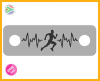 Male Runner Lifeline Individual Shoelace Tag Shoe Lace Tags