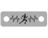 Male Runner Lifeline Individual Shoelace Tag Shoe Lace Tags