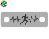 Male Runner Lifeline Individual Shoelace Tag Shoe Lace Tags