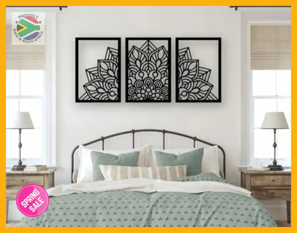 Mandala 3 Piece Wall Art Design