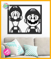 Mario & Luigi Wall Art Art