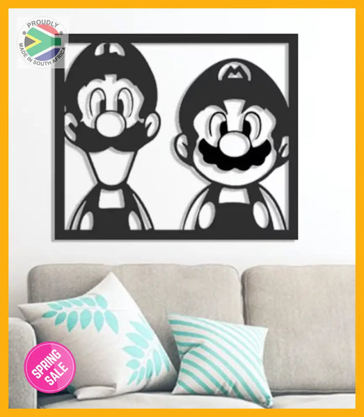 Mario & Luigi Wall Art Art