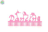 Mixed Dancing 48 Tier Medal Hanger Pink Sports Medal Hangers
