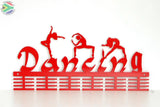 Mixed Dancing 48 Tier Medal Hanger Red Sports Medal Hangers
