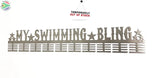 My Swimming Bling 80 Tier Medal Hanger Stainless Steel Brush Finish Sports Medal Hangers