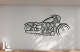 Harley Davidson Nightster Motorcycle Detailed Silhouette Metal Wall Art Wall Art