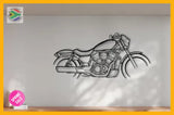 Harley Davidson Nightster Motorcycle Detailed Silhouette Metal Wall Art Wall Art