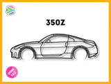 Nissan 350 Z Detailed Silhouette Metal Wall Art