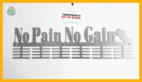 No Pain Gain Medal Hanger 48 Tier Sports Hangers