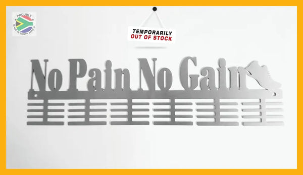 No Pain Gain Medal Hanger 48 Tier Sports Hangers