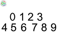 Individual House Numbers 0-9 Wall Art