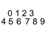 Individual House Numbers 0-9 Wall Art