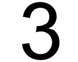 Individual House Numbers 0-9 Wall Art