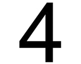 Individual House Numbers 0-9 Wall Art