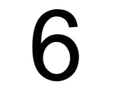 Individual House Numbers 0-9 Wall Art