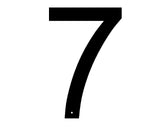 Individual House Numbers 0-9 Wall Art