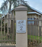 Palm Trees House Sign Wall Art