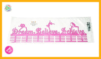 Dream Believe Achieve Figurines 56 Tier Medal Hanger Pink Sports Medal Hangers
