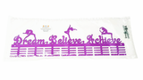 Dream Believe Achieve Figurines 56 Tier Medal Hanger Purple Sports Medal Hangers