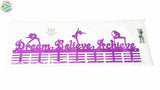 Dream Believe Achieve Figurines 56 Tier Medal Hanger Purple Sports Medal Hangers