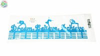 Dream Believe Achieve Figurines 56 Tier Medal Hanger Blue Turquoise Sports Medal Hangers