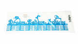 Dream Believe Achieve Figurines 56 Tier Medal Hanger Blue Turquoise Sports Medal Hangers