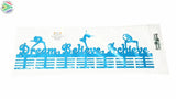 Dream Believe Achieve Figurines 56 Tier Medal Hanger Blue Turquoise Sports Medal Hangers