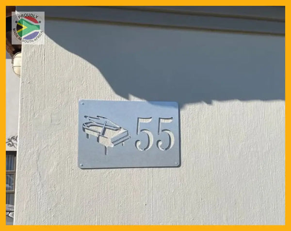 Piano House Sign Wall Art