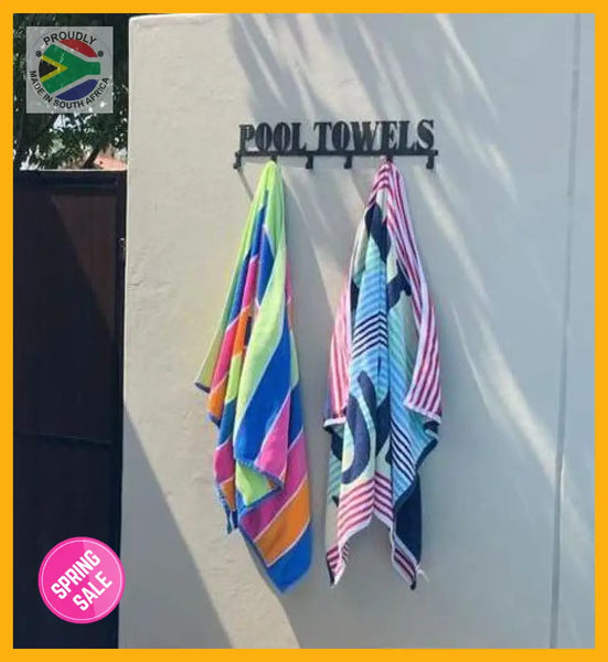 Pool Towels 6 Hook Towel Hanger Small Or Large Home Décor