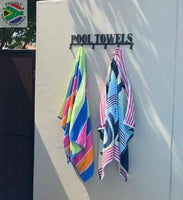 Pool Towels 6 Hook Towel Hanger Small Or Large Home Décor
